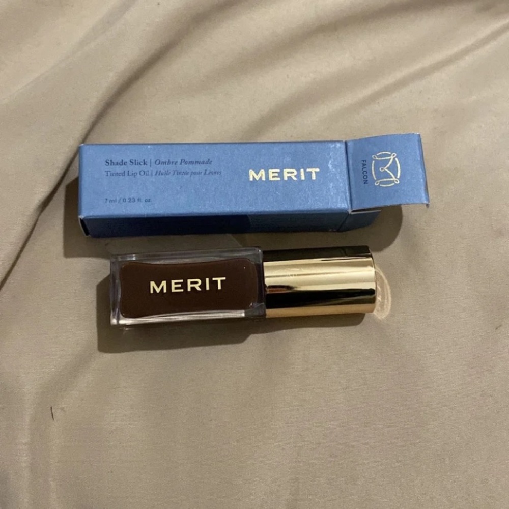 merit shade slick tinted lip oil